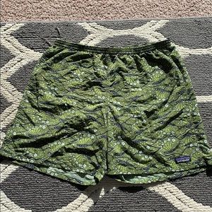 Large Green “DragonFish” Patagonia Swim Trunks